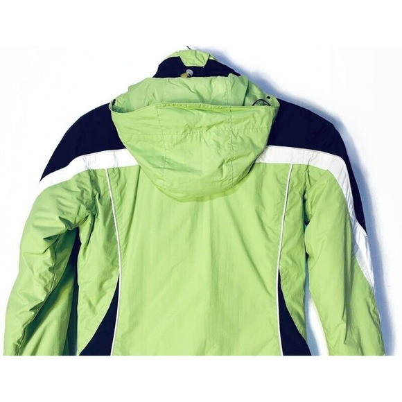 Columbia Interchange Ski Jacket Coat Women's Small Green Polyester Lined Hooded - Picture 7 of 7